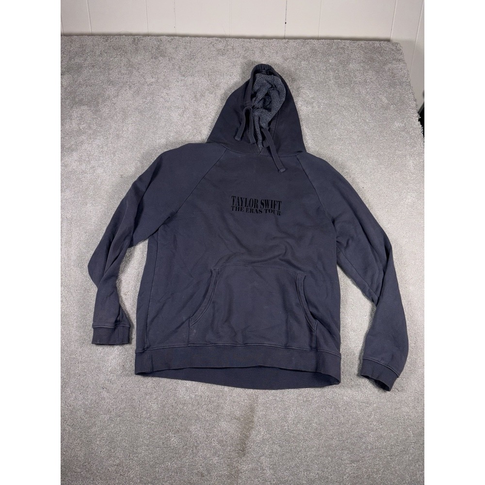 Taylor Swift The Eras Tour Hoodie Dates Washed Blue Size M Pullover Sweatshirt